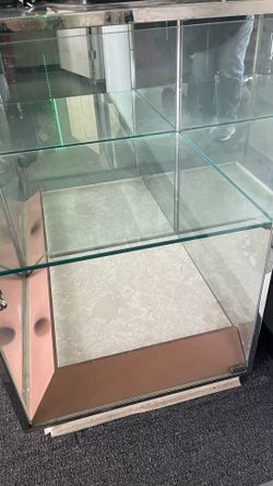 Glass display case