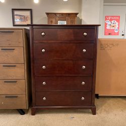 Dark Brown Highboy Dresser