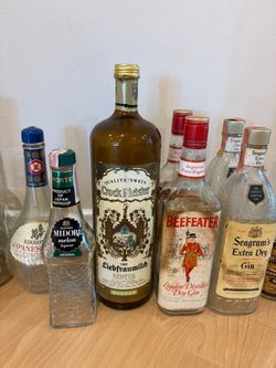 Vintage Liquor bottles