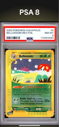 PSA 8 Bellossom Reverse Foil 2003 Pokemon Aquapolis #5