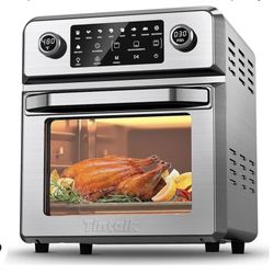 Air Fryer Toaster Oven 16-Quart, TINTALK 10-in-1 Airfryer Oven Combo - 1700W Large Air fryer Convection Oven, Countertop Combo with 9 Accessories Roti
