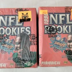 2 Factory sealed boxs of 1996 Classic NFL Rookies Peridoical trading cards