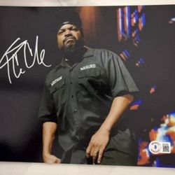 BAS COA ICE CUBE SIGNED 8x10 PHOTO BECKETT RARE