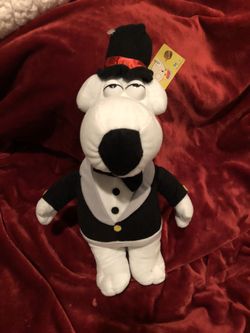 Family Guy large 17” Brian Griffin tuxedo formal plush dog doll plushie toy NWT