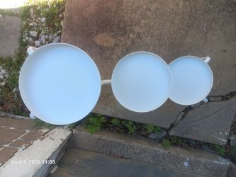 Plant Pot STAND Metal Ikea Heavy-duty 3 Tier White 23" Staircase Flower Pot