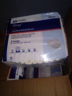 Xl diapers and blue bed pads