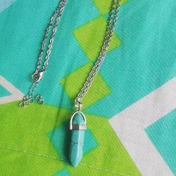 New Turquoise  Gemstone Necklace 18”