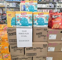 Glad garbage bags!!! $10.00 each