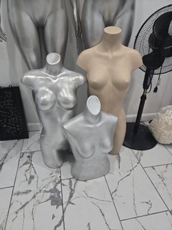 Female Torso Mannequins Set of 3
