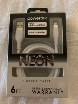 Powertek 6-foot charge cable iPhone/iPad