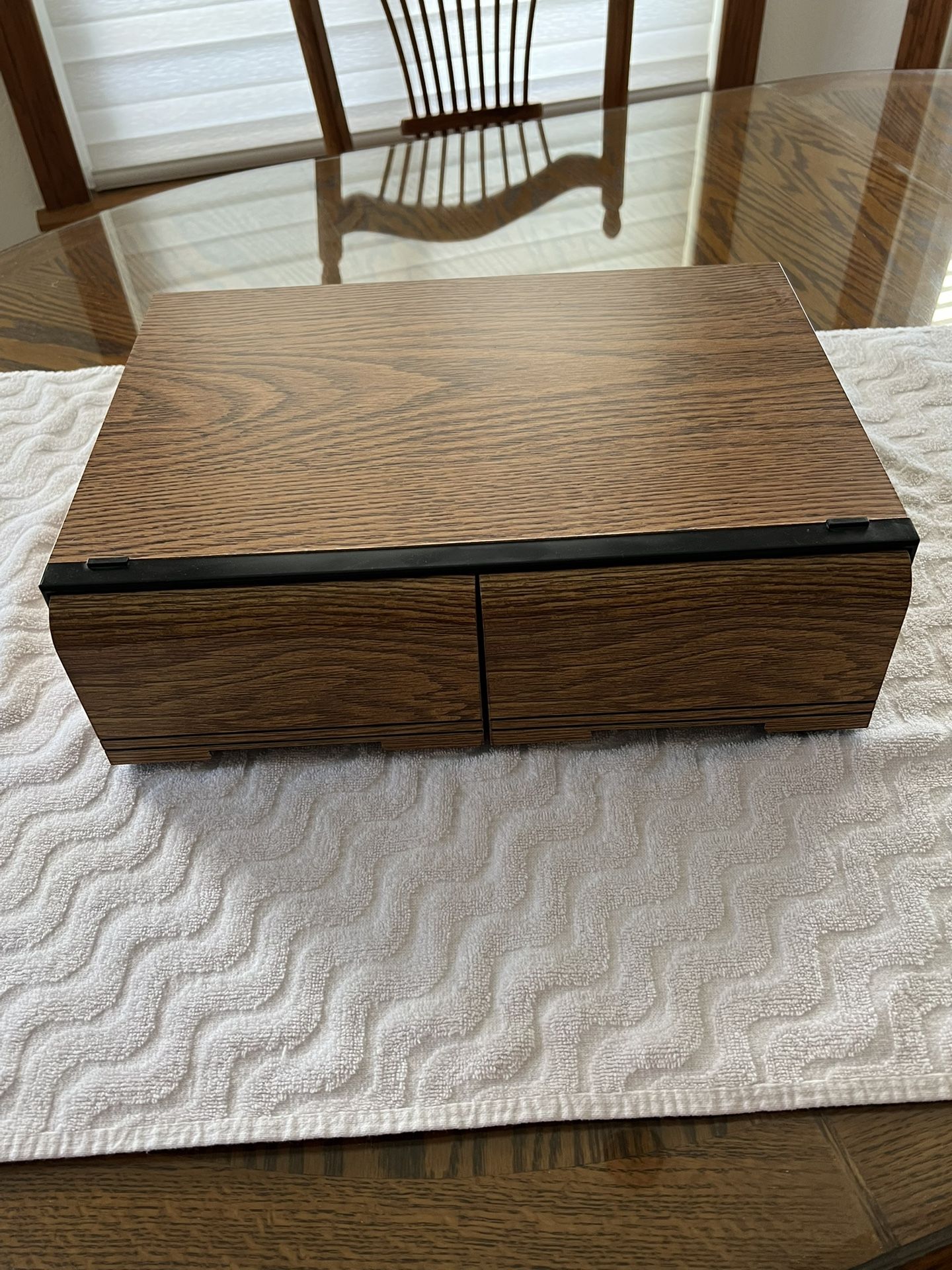 Vintage VHS Storage Cabinet