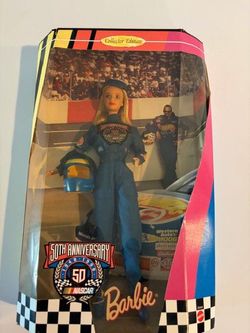 Collector Edision 50th Anniversary NASCAR Barbie.