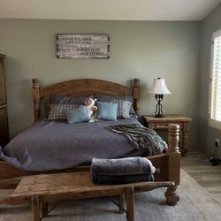 Wood King Bed Frame