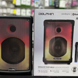 🔥‼️End of Year special‼️🔥1800W 8"  BLUETOOTH PORTABLE SPEAKER WITH WIRELESS MIC AND REMOTE CONTROL