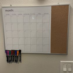 Whiteboard Calendar With Markers