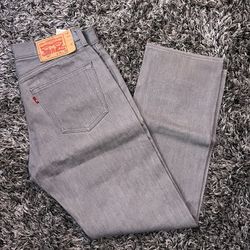Levi's 501 Original Fit Shrink-to-Fit jeans in the color silver gray rigid