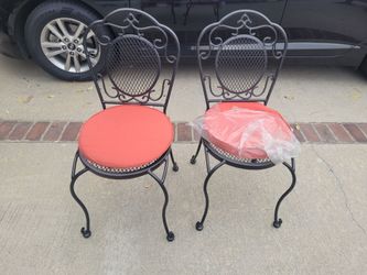 2 Brand-New Indoor/Outdoor Metal Patio Dining Chairs