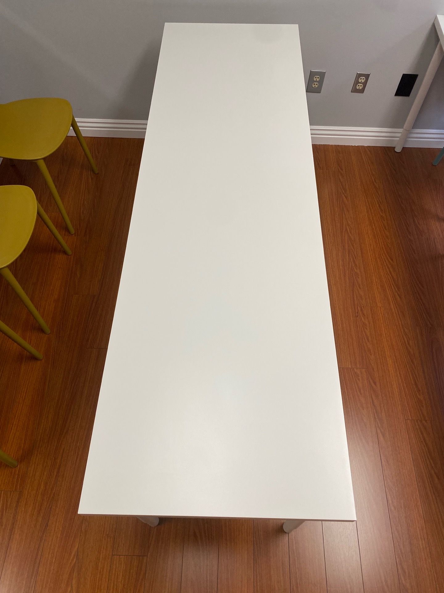 White Table 79in x 23.5 in x 29 in