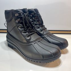 ✨NEW✨ Size 11 Men’s Black Winter Snow Rubber Boots 3M Thinsulate Water Resistant Insulation Hiking