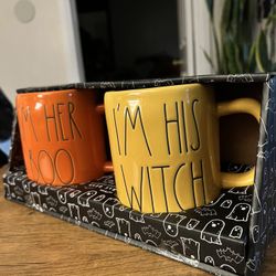 Rea Dunn Halloween Mug set