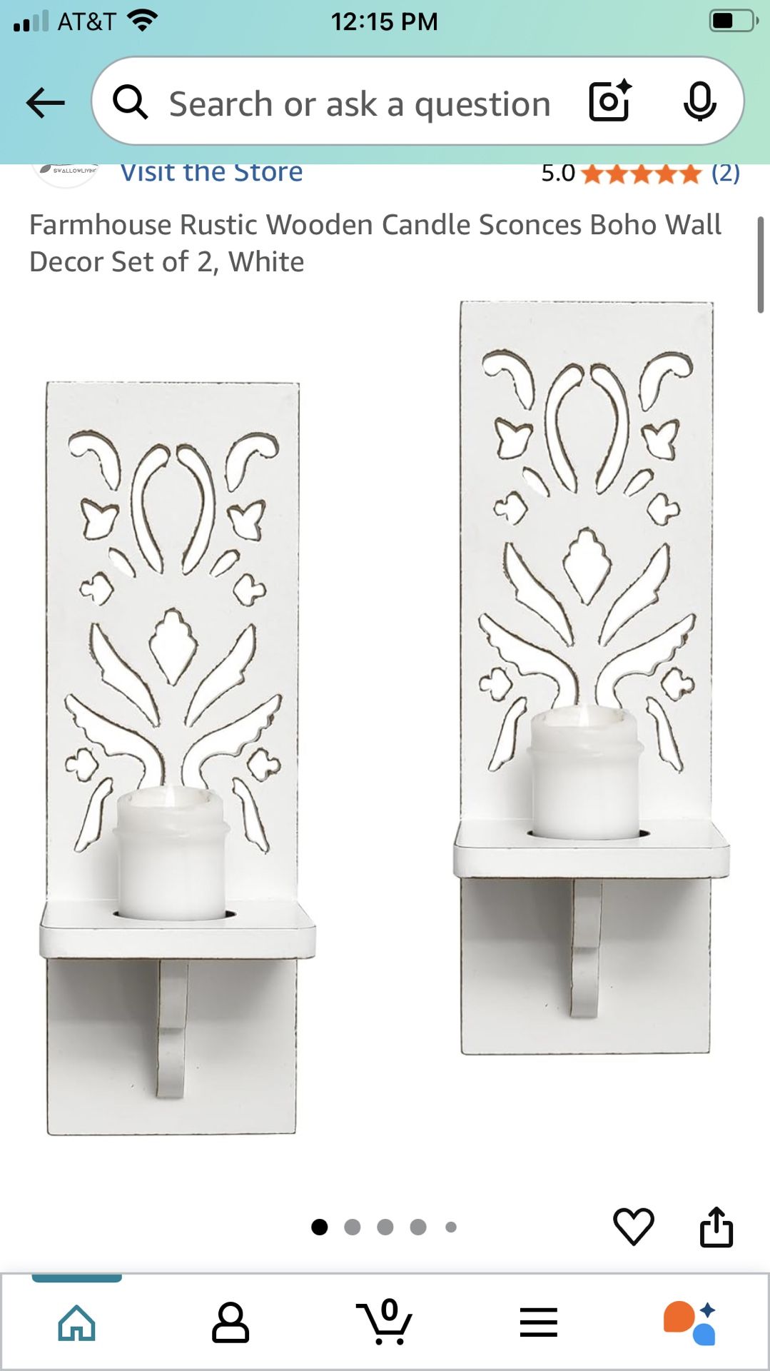 Pair Of Candle Holders