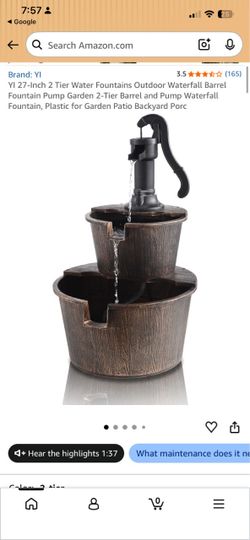 New 2 tier water fountain