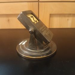 Vintage Metal Perpetual Calendar 