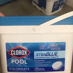 Brand New Clorox XtraBLUE Chlorinating Pool Tabs  5 lbs in Sealed Container  never opened  CASH $55 Pickup Only Sun-Tue pickup in Costa Mesa