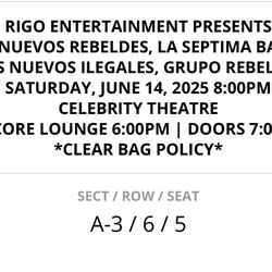 2 Los Nuevos Rebeldes Nuevos Ilegales Tickets 