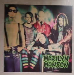 Marilyn manson Vinyl goth heavy metal poster
