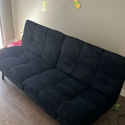 Memory Foam Futon Black 