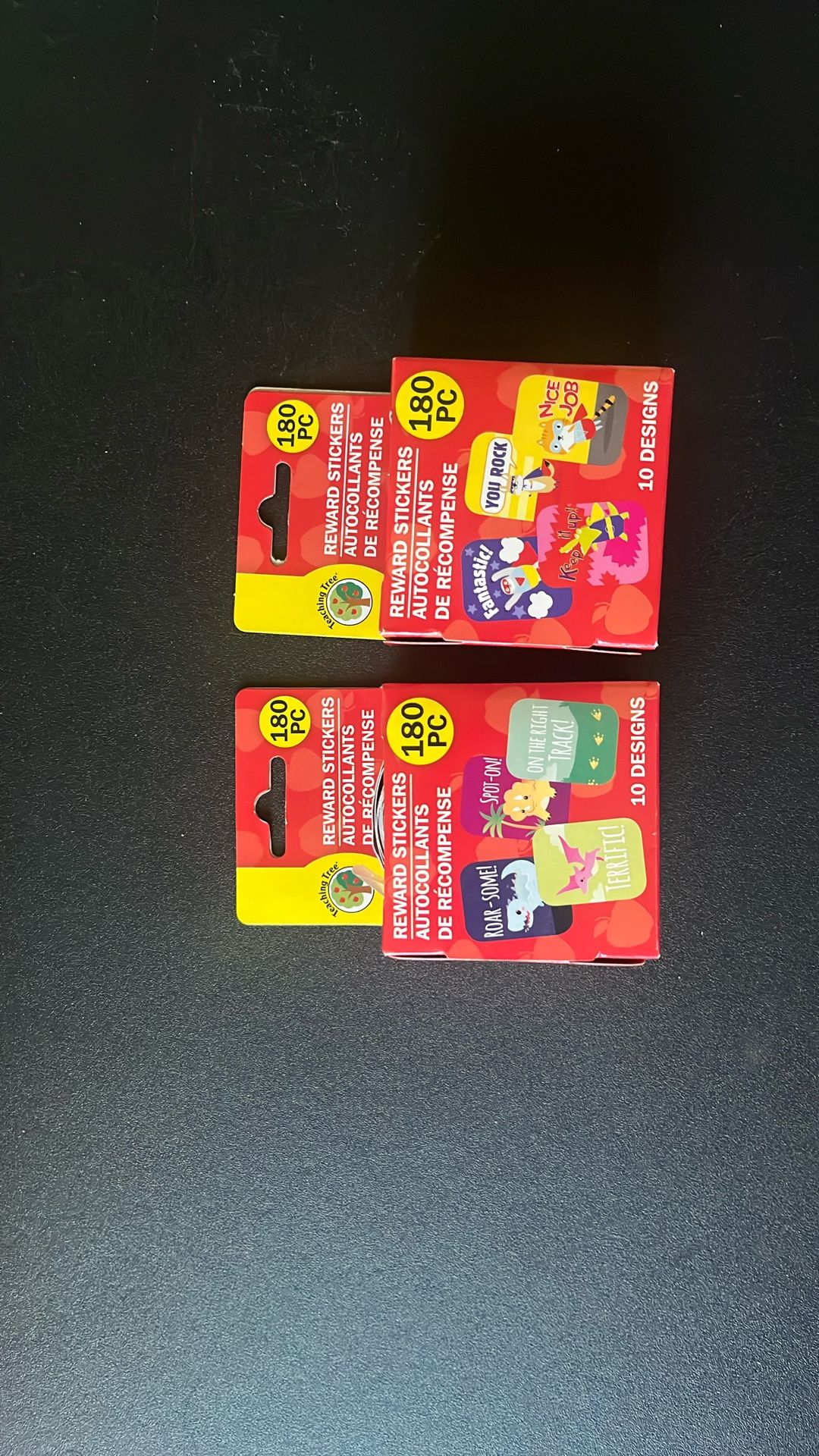 2 new sets of 180 stickers