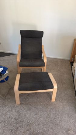 IKEA chair with stool