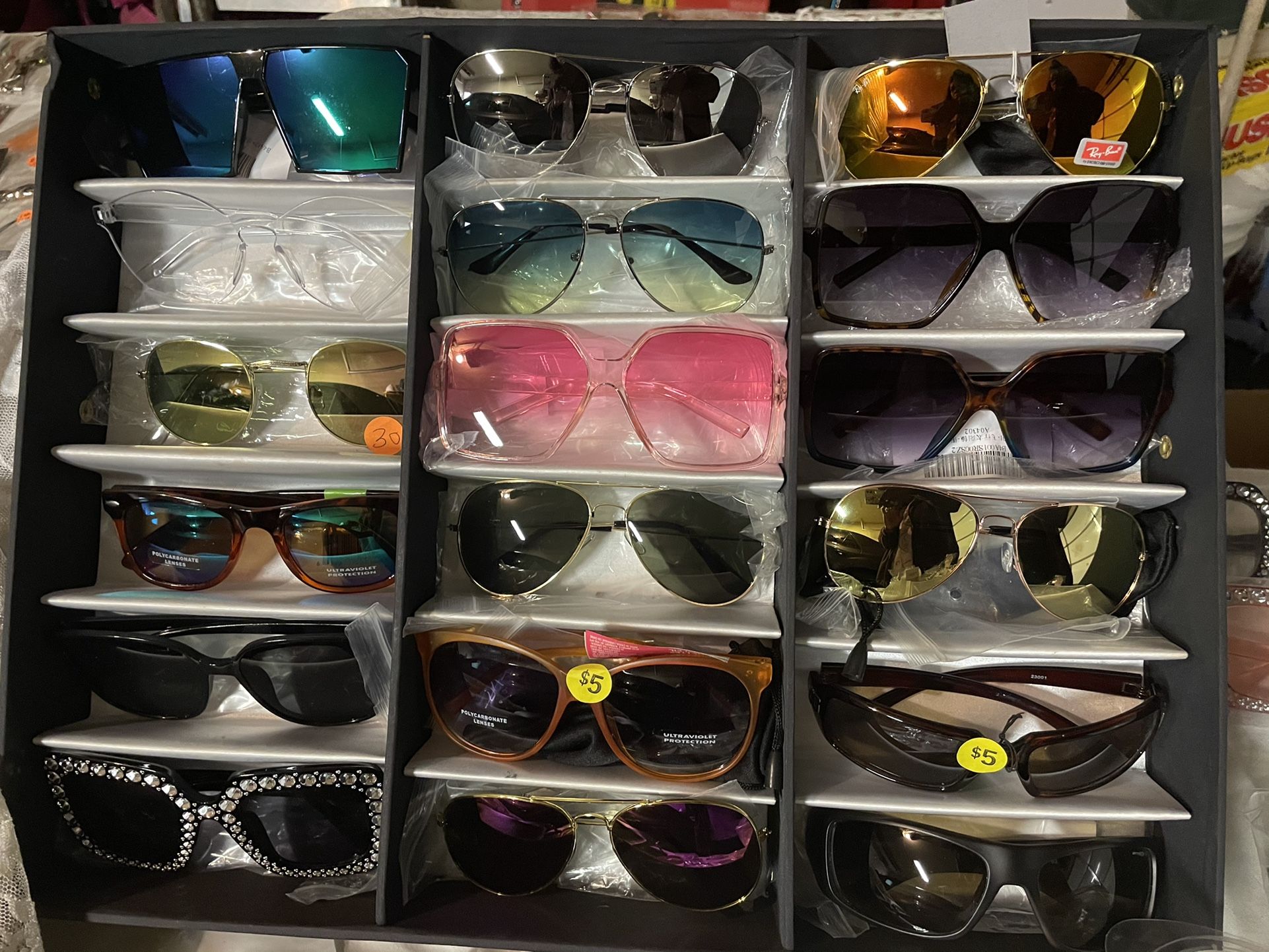 Sunglasses $5,-10 each Men& Women