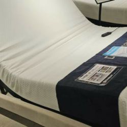 New Full size adjustable bed mattress included