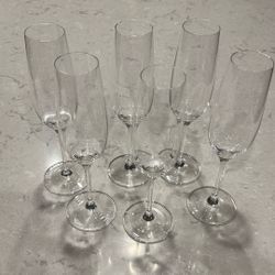 Crate and Barrel Champagne Flutes
