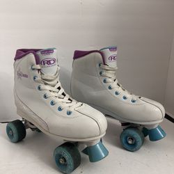 Roller Derby Skates Roller Star 600 Pink & White & Blue Size 10