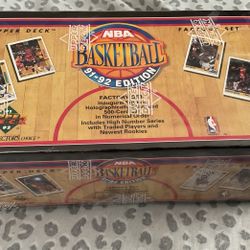 Factory Sealed 1991/92 Upper Deck NBA Basketball Factory Set 