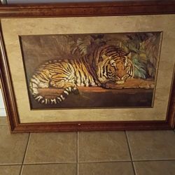 FRAMED BANGLE TIGER PICTURE 