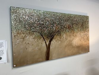 Large Abstract Tree Canvas Wall Art