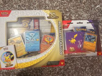 Pokemon 30th Celebration Poster and Tech Sticker Collection