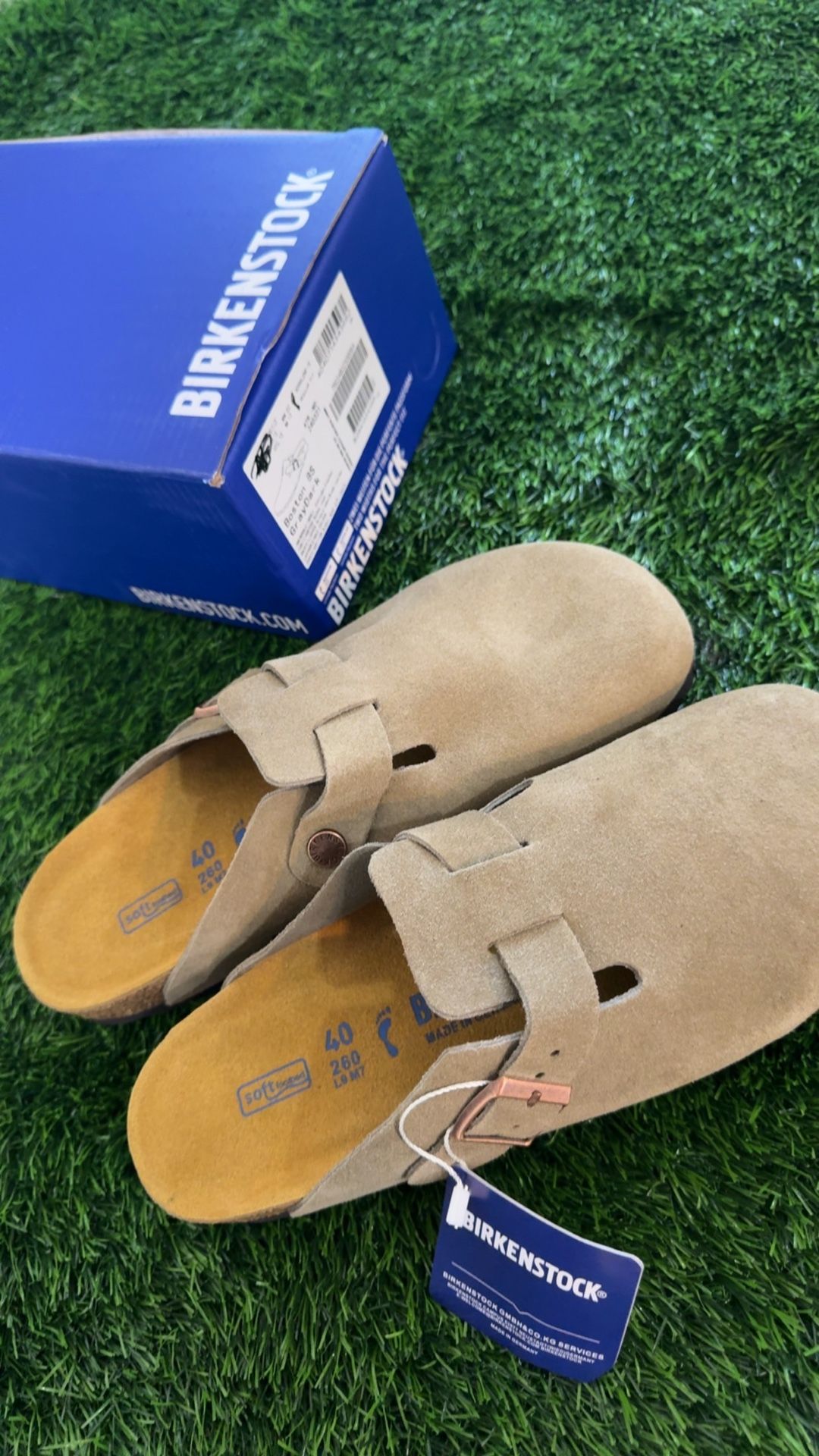 Birkenstock Taupe Clogs