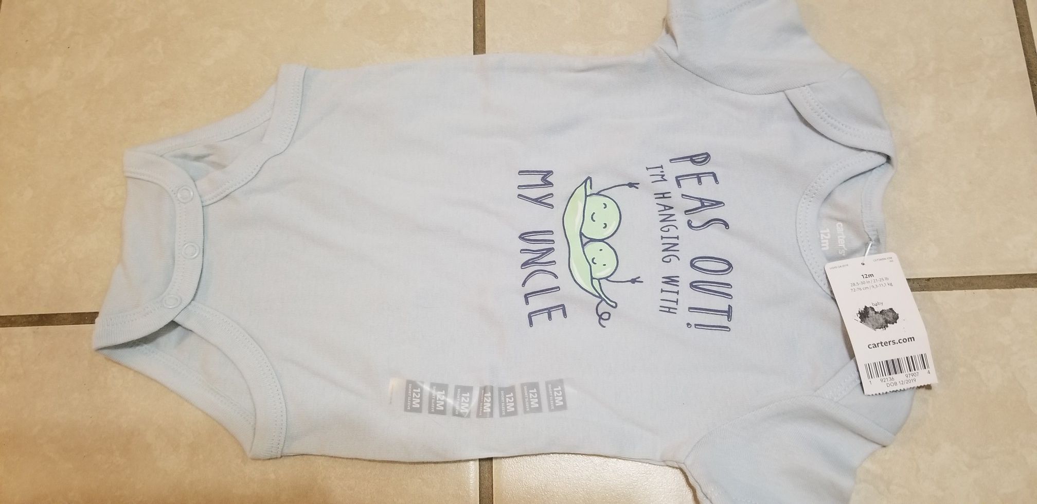 12 mo onesie