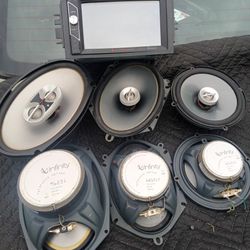 Power Precision Double Din Two Infiniti 6x9s Two Infinity 6x8 And Two Infiniti 6.5