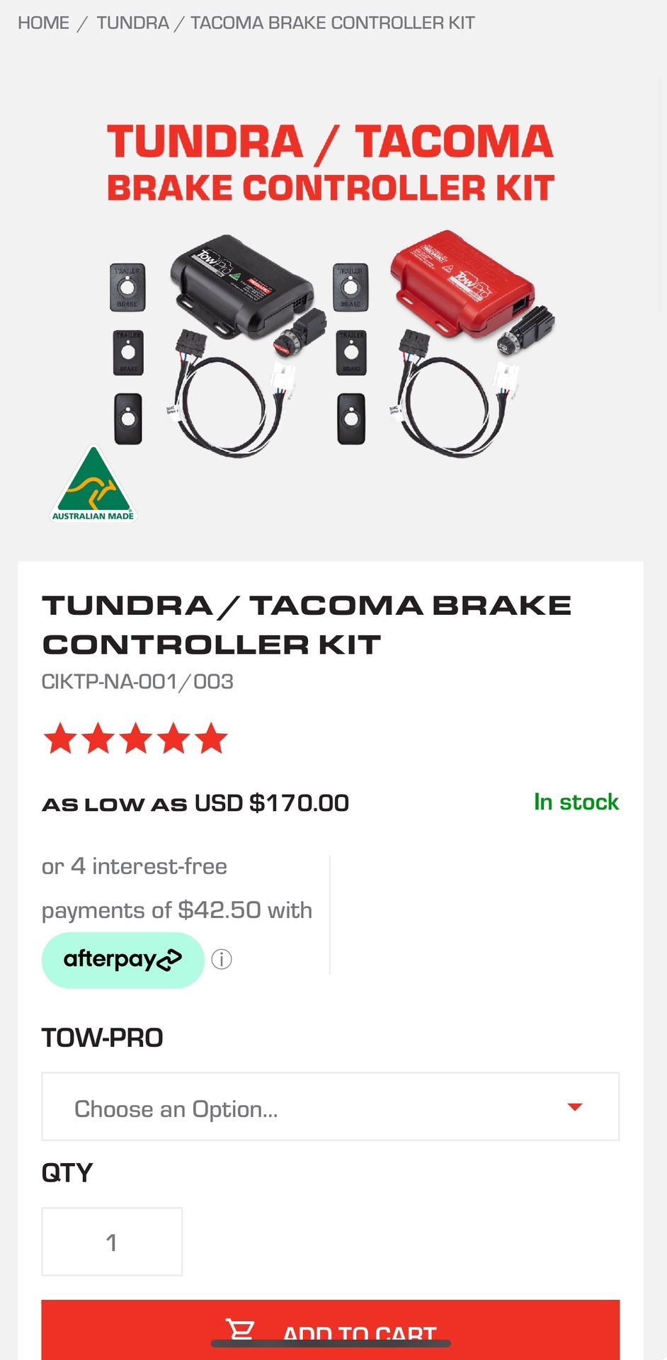Toyota Trailer Brake Controller.