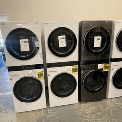 LG Washer Tower Top Dryer And Bottom Washer 