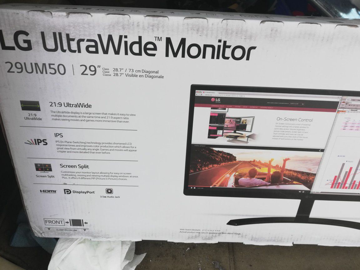 LG 29 in ultrawide monitor