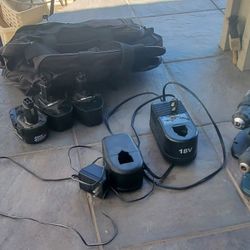 Black and Decker Drills W/ Chargers