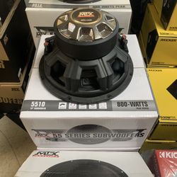 Mtx Car Audio . 10 Inch Car Stereo Subwoofer 5500 Series . High Quality  Blowout $99 Each New 