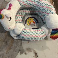 Lovvie & Joy 2-in-1 Tummy Time Mat & Seated Support Pillow,Baby Tummy Time Pillow Support for Newborns and Older Babies,with Detachable Support Pillow